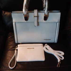 3 pc white handbag